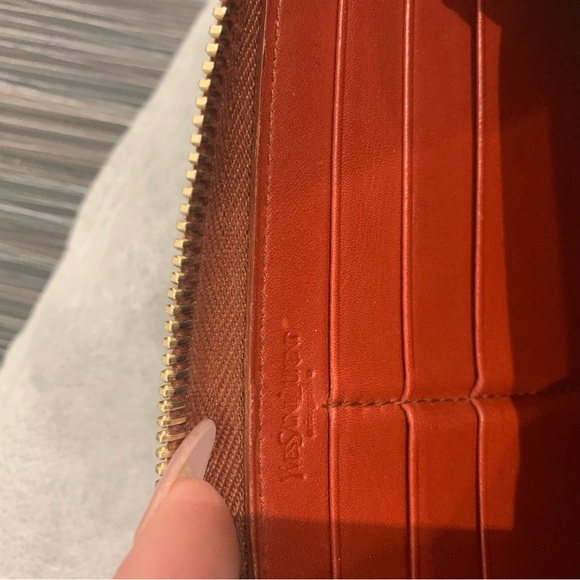 YSL brown/ orange long wallet - Picture 8 of 9